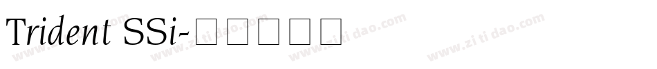 Trident SSi字体转换